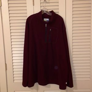 Men’s 3XL Magellan outdoors 1/4 zip burgundy pullover